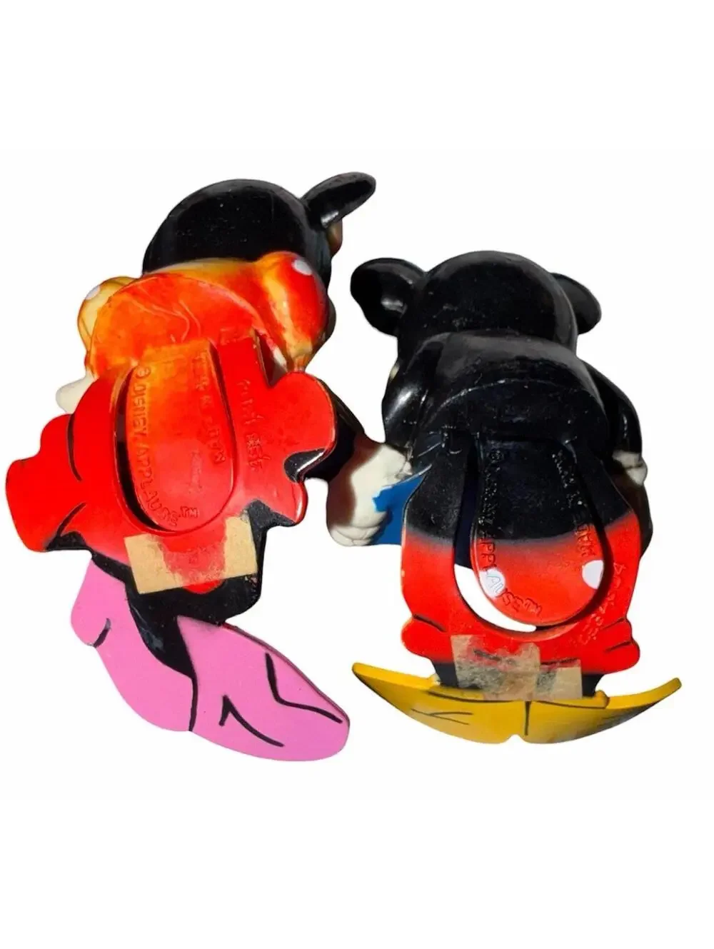 Lot of 2 Vintage 1990s Disney Mickey & MINNIE MOUSE 3-D Bookmarks by Applause